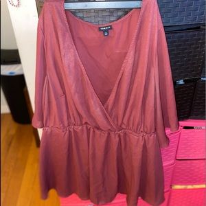 Sparkly red torrid top